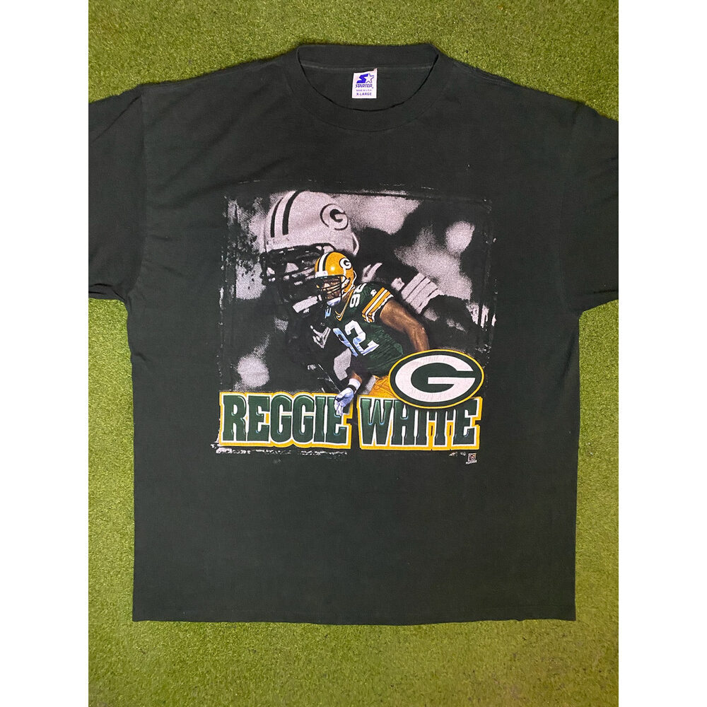 90s Green Bay Packers - Reggie White - Vintage NFL Player T-Shirt (XL) - Picture 1 of 1